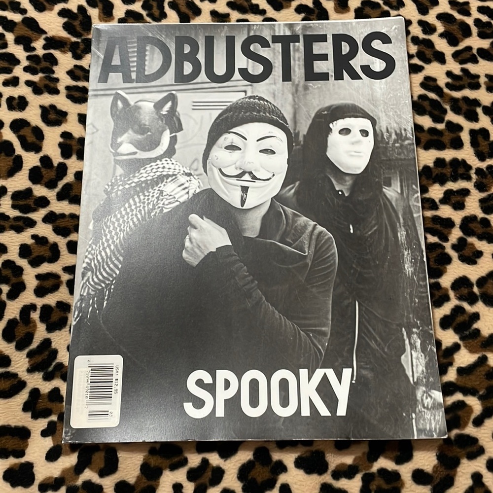 2016 ADBUSTERS Magazine Vol. 24 No. 2 Spooky Vendetta Anarchy Anonymous Mask